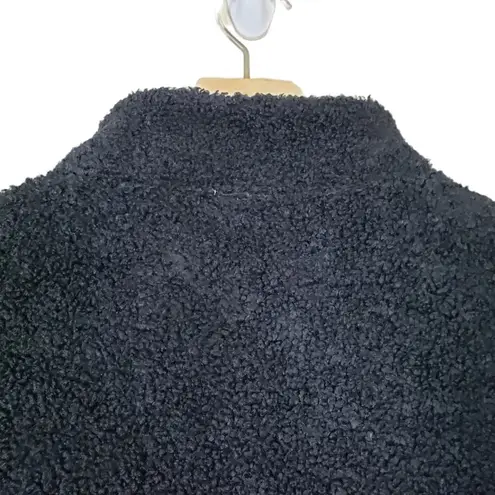 MARIKA Womens Tyra Faux Teddy Fur Pullover Size Large NEW Black