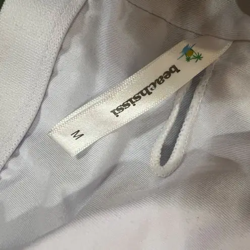 Beachsissi Halter Neck Bikini Top Ruched Bottom Olive Green Size Medium NWT