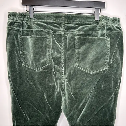 J. Jill Green Velvet Pants Size 18