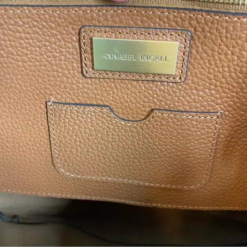 Anabell Ingall Camilla Pebbled Brown Leather Satchel Shoulder Tote Bag Luxury