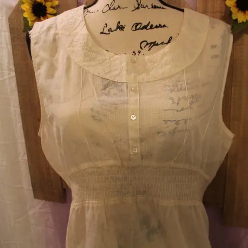 🔥REDUCED🔥Bit & Bridal Dainty Sheer Cover UP Over Top Sz Lg