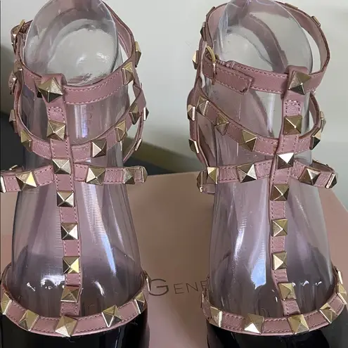 BCBGeneration Adobe Rockstud Studded Heels Black Size 9