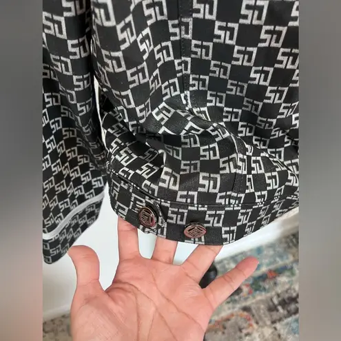 St. John Sport Shimmer Vintage Crop Blazer