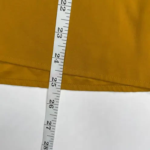 EXPRESS  Portofino Mustard Long Sleeves Button Up Roll-Tab Sleeve Shirt Blouse M