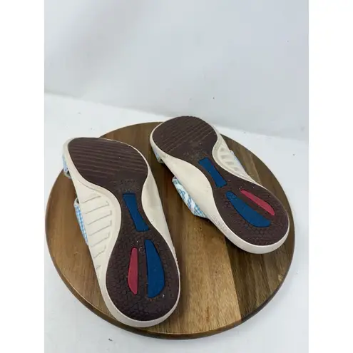 Spenco Womens Kholo Slide Comfort Sandal Blue Gingham Size 11 Total Support