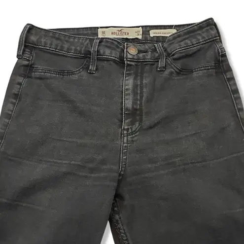  Jeans Size 5S W27 L26 Hollister High Rise Jean Legging Stretch Denim Women's Jeans Black