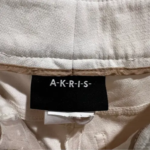 Akris White Silk / Cotton Jean Pant