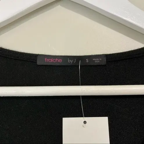 Fraiche by J Women’s Long Sleeve Knit Jumpsuit w/ Pockets Black Size Small NWT