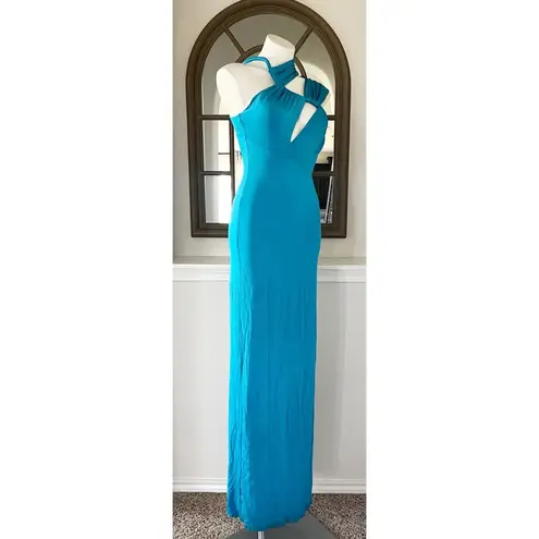 Et Ochs x Revolve June Cutout Ruched Gown in Cyan Blue Size 6 New w/Tag $1,695