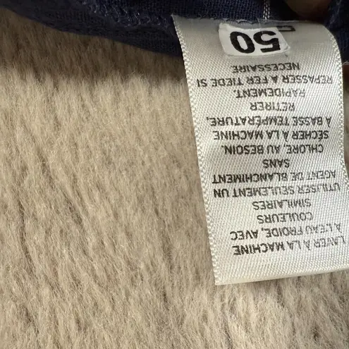 Caslon Plaid Short Sleeve Button Front Top Blue Cotton Size XXL Summer Beach