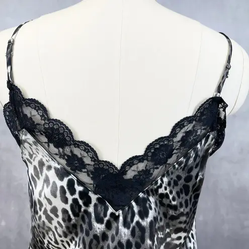 Davi & Dani Womens Leopard Cami Size M Y2K Lingeriecore Sultry Club Night Edgy