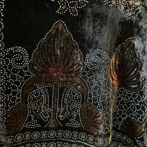 2 for $30 Velvet Floral Black Gypsy Bohemian Fringe Scarf One Size #1240