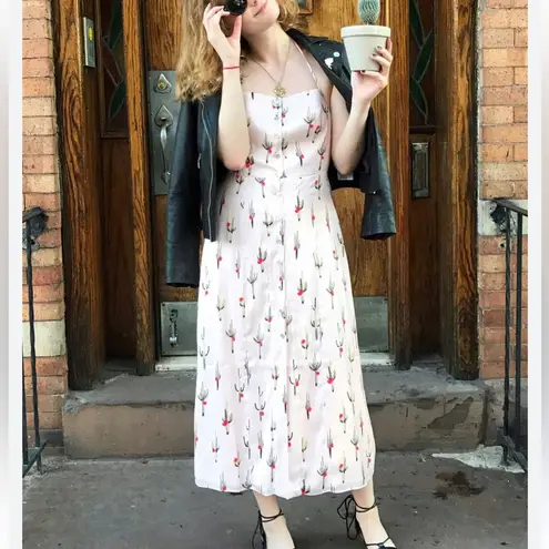 Viral Dolce Vita Campbell Dress in Pink Cactus Print size Large $180