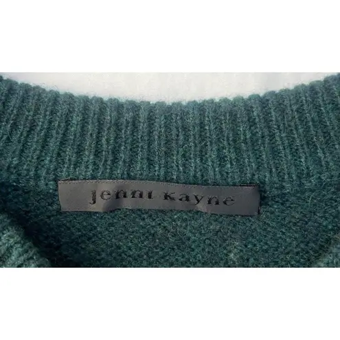Jenni Kayne Atlas Sweater Teal Green Merino Wool Camel Hair Blend Women’s Small