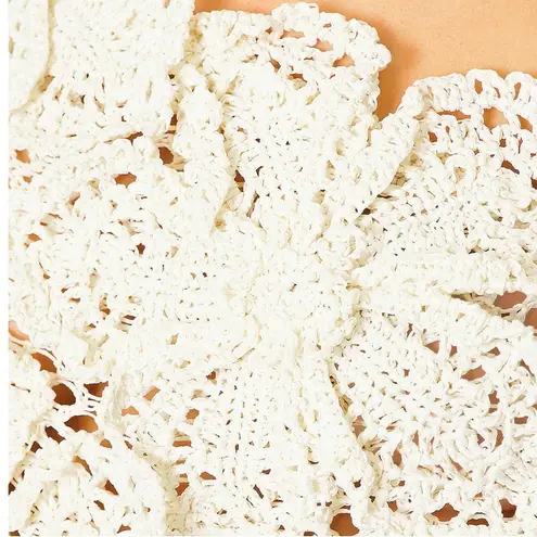 Cult Gaia NWT Nazanin Crochet Halter Top Off White M