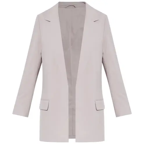 AllSaints Aleida Tri Blazer Women's US 8 EU 40 UK 12 Gray Open Front Long Sleeve