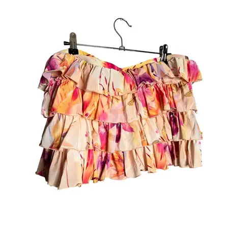 Urban Outfitters NWT‎  Out From Under Cammy Ruffle Trim Micro Skort XL Pink