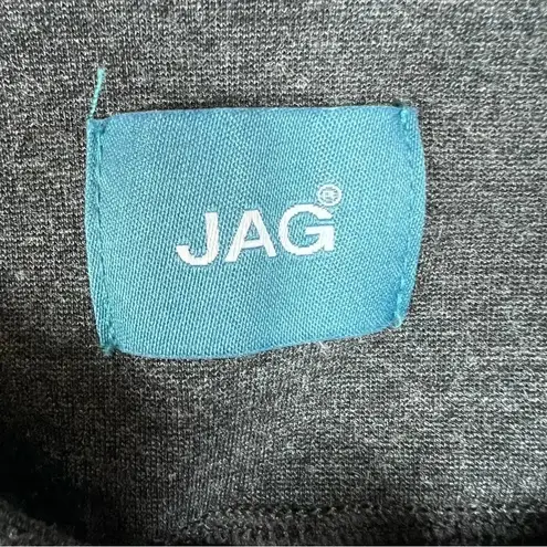 Jag Womens Ricki Pull On Pants Dark Gray Stretch Mid Rise Thick Knit Office Sz 8