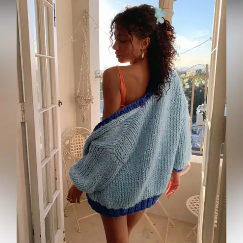 Princess Polly LESTER KNIT CARDIGAN BLUE