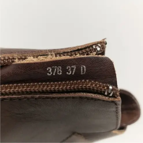 Antelope Brown Leather Double Buckle Ankle Bootie Women’s Size EU 37 US 7