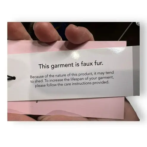 Avec Les Filles Faux Fur Grey Vest Size Small