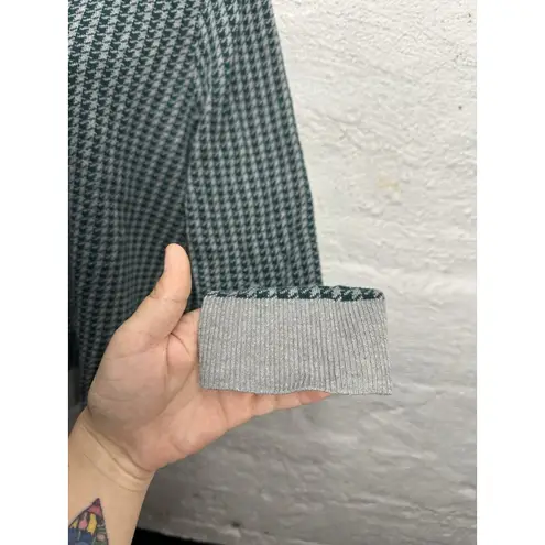 Christopher & Banks Houndstooth Preppy Sweater Cardigan Fall/ Christmas Size 1X - Image 5