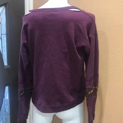 Vintage Havana  burgundy sweatshirt