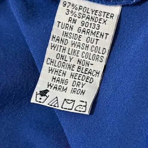 Bob Mackie Scoopneck Tank Top with Princess Seaming Size Large Cobalt Blue