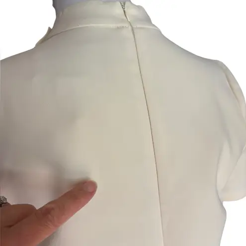 Gal Meets Glam Cream Jumpsuit Pantsuit Womens Size 4 New With Tags