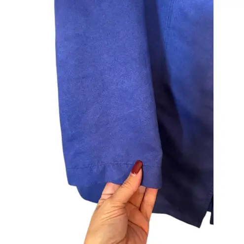 Chico's Design Blue Button Front Lightweight Jacket Blazer Women Sz L Size L - Image 5