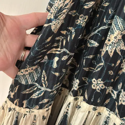 Ulla Johnson Ulla Johnson Indah Printed Midi Dress Size 10 Bohemian Tie Front Tie Shoulders