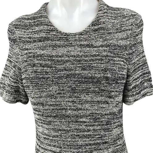 Paul Smith Gray Silk Wool Knit Short Sleeve Midi Maxi A