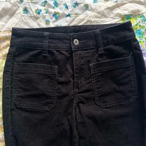 Arizona Jeans  Co Black Corduroy Stretch Pants w/ Front Pockets Tagged Size 1