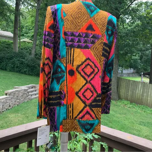 Vintage 90s Reina Art Wear Sears Blazer Top Deadstock New Shoulder Pads L Large Red Size 12