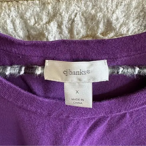 cj banks purple sweater vest size X (14W)