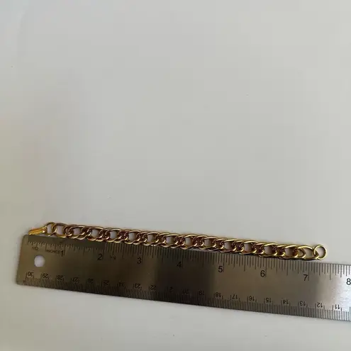 Gold tone chain link bracelet