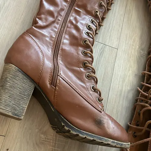 Versatile and Chic: Block Heel knee high Boots for Women" Size 10