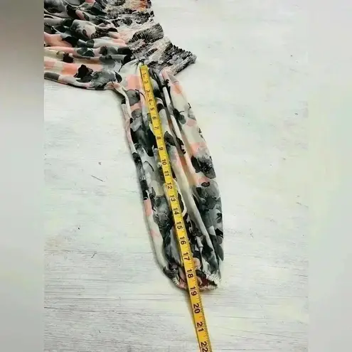 MISA Los Angeles Freesia Off The Shoulder Watercolor Floral Dress Size XS $282