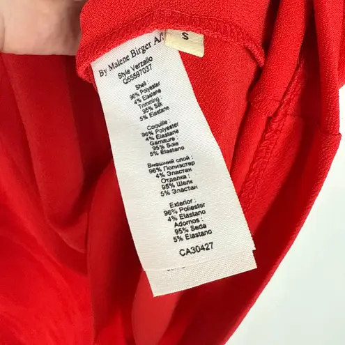 NWT By Malene Birger Verzalio Top Blouse Silk Blend Red Size Small S $245 NEW
