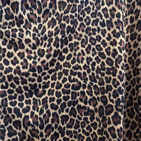 Vintage Y2K Rave Size Small One Shoulder Bedazzled Leopard One Shoulder Crop Top Brown