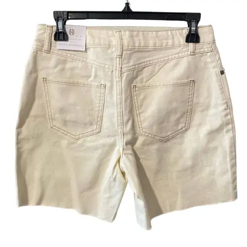 House of Harlow 1960 Women's Size 29 Cream High Rise Mom Bermuda Shorts