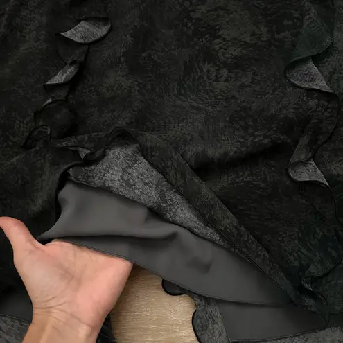 Aritzia  Wilfred Grey Maxi Ruffle skirt