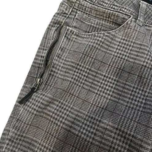 Democracy NWT, “Ab”Solution Side Zip Booty Lift Jegging, Gray Plaid, Sz 6