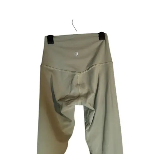 Lululemon Sage Green High Rise 25" Align Leggings NULU Women Sz 0