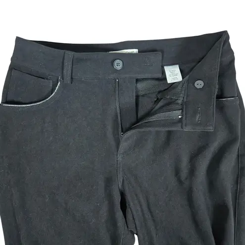 Coldwater Creek Natural Waist Moleskin Bootcut Pants 8 Black NWT