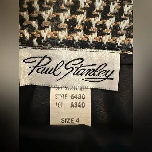 Vintage Paul Stanley Tweed High Waist Pencil Skirt ( Size 4) Black