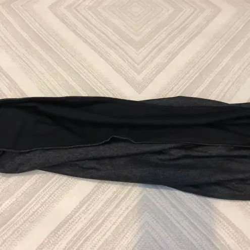 Prism Sport Charcoal Gray & Black Infinity Scarf Black