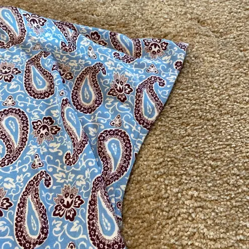 Boden Flippy Jersey Mini Dress Short Sleeve
Enchanting Paisley Floral Blue 10R Size 10