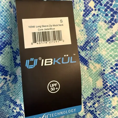 IBKUL NWT Top Women Small 1/4 Zip Mesh Sleeves Golf Pickleball Wild Dunes HHI