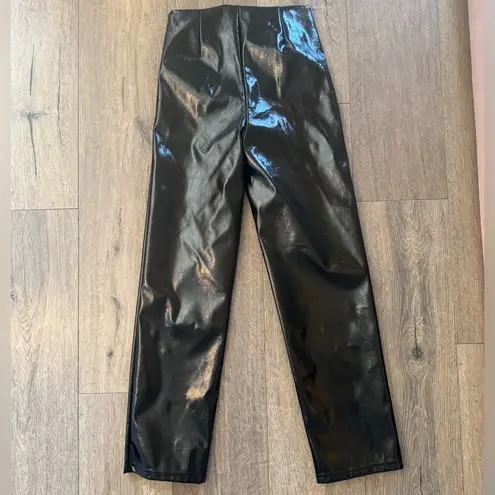 Pull & Bear Faux Leather Black Pants NWT Size Medium